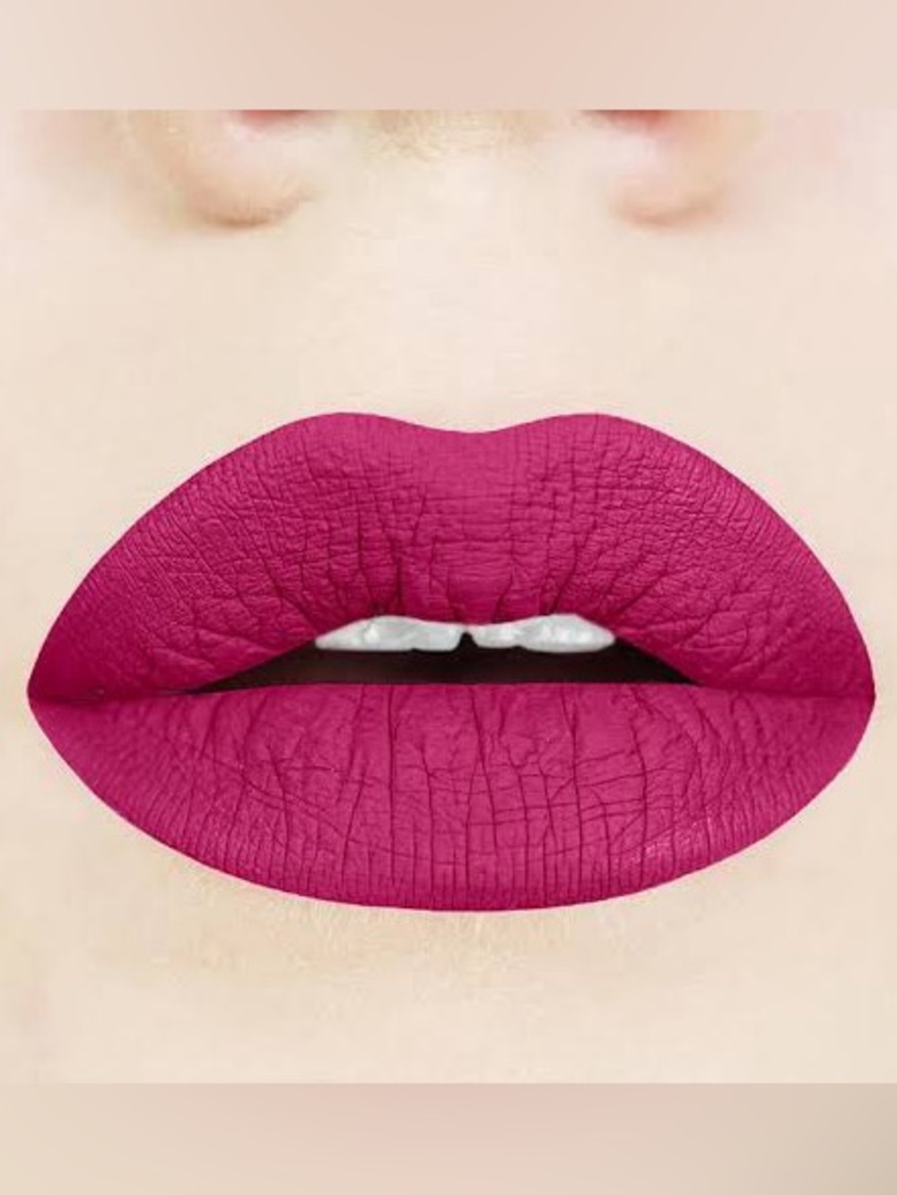 Rich Cream matte Lipstick - Vibrant deep Magenta - argan oil infused